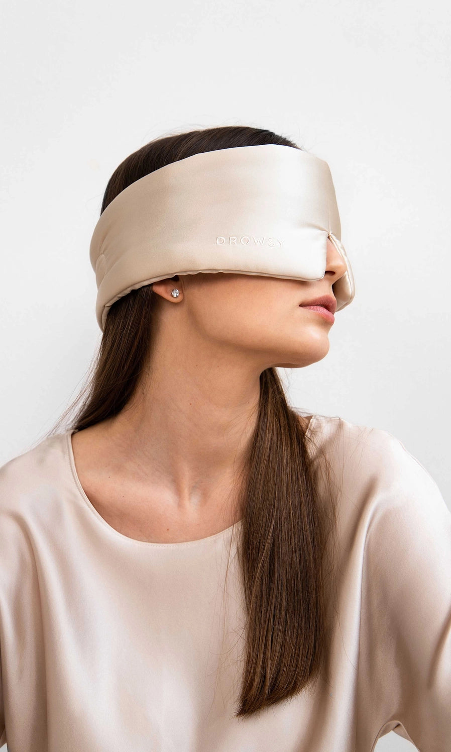 Dusty Gold Silk Sleep Mask