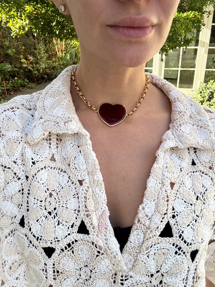 carolina benoit murano glass choker