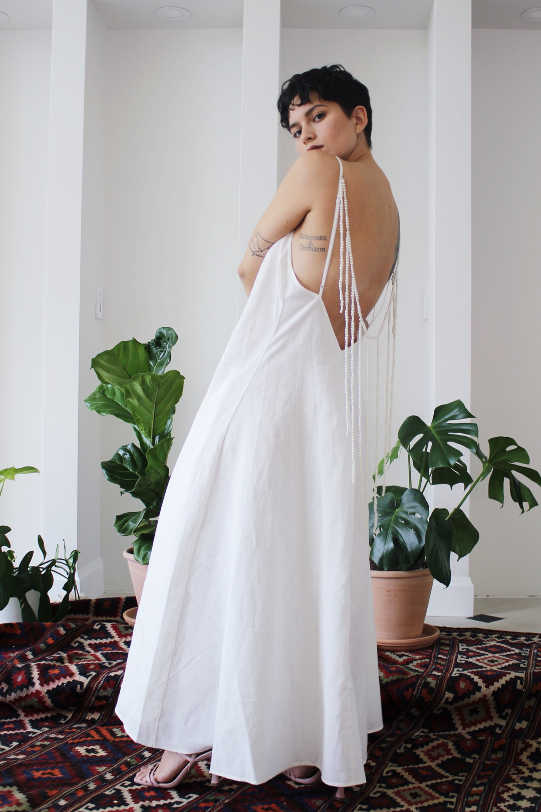 The Ritz Maxi Dress White