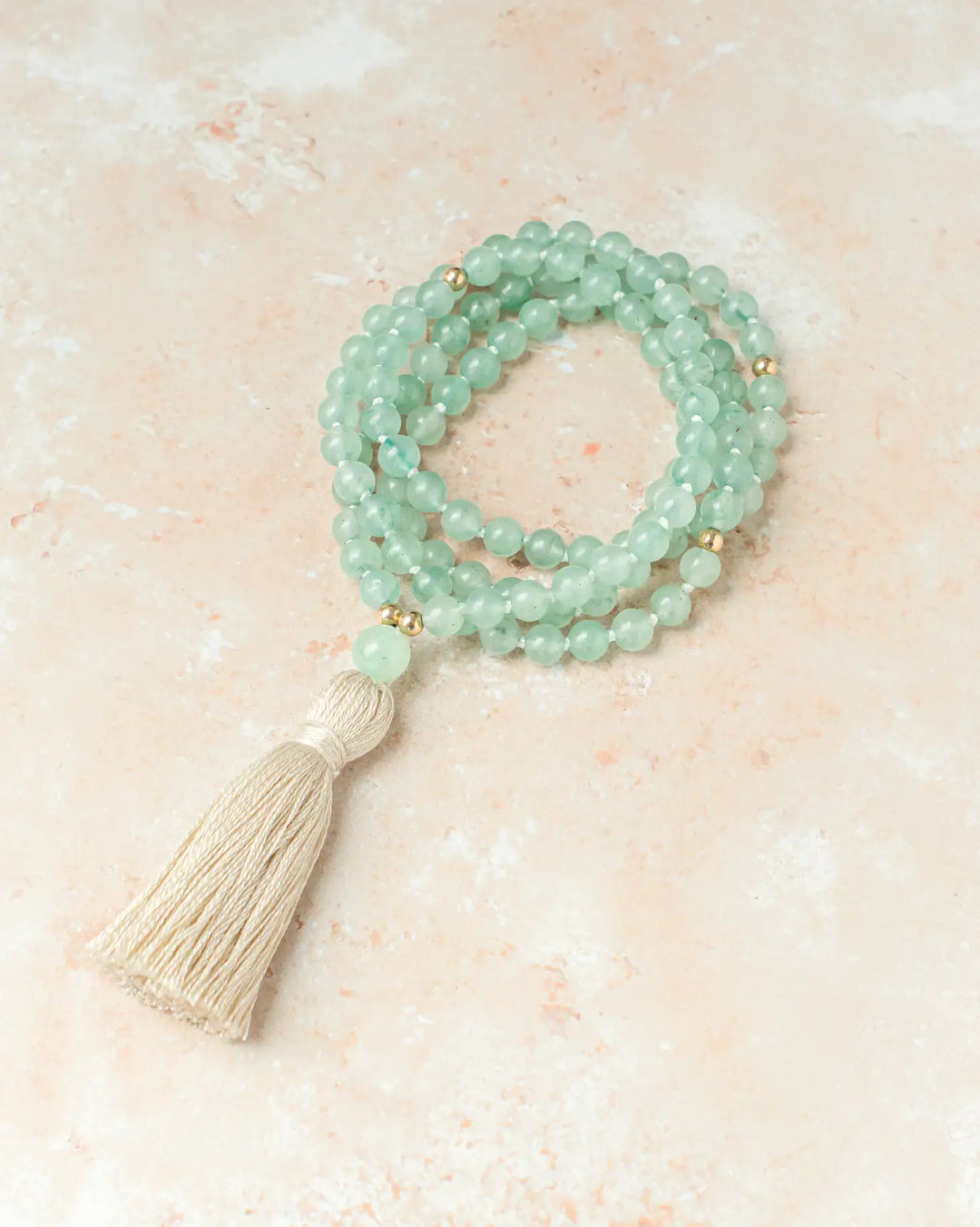 Green Adventurine Mala Necklace