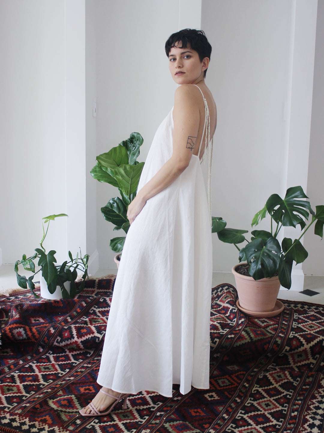 The Ritz Maxi Dress White