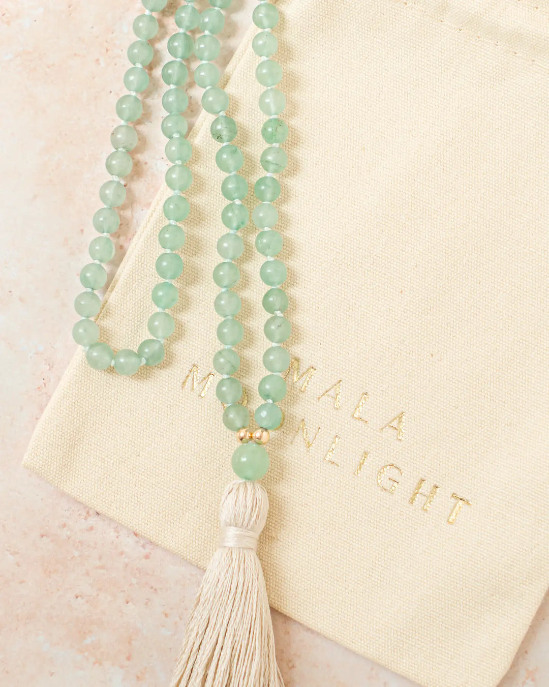 Green Adventurine Mala Necklace