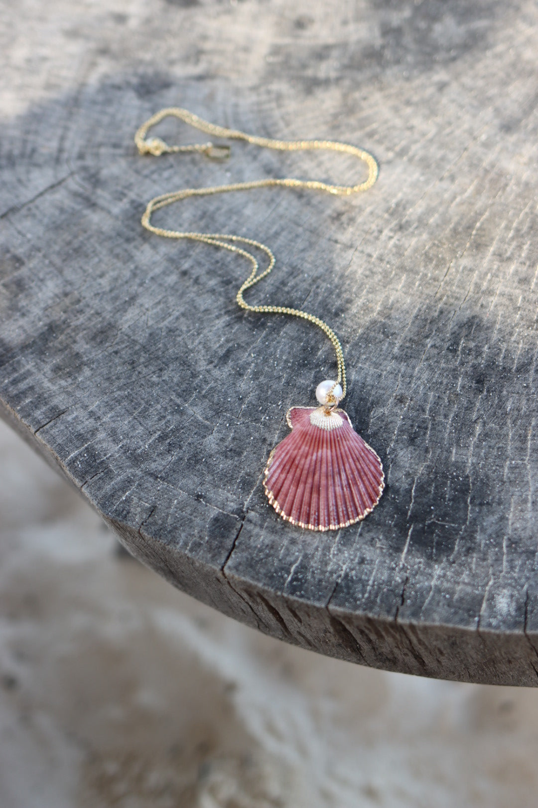 Tulum Seashell Long Necklace