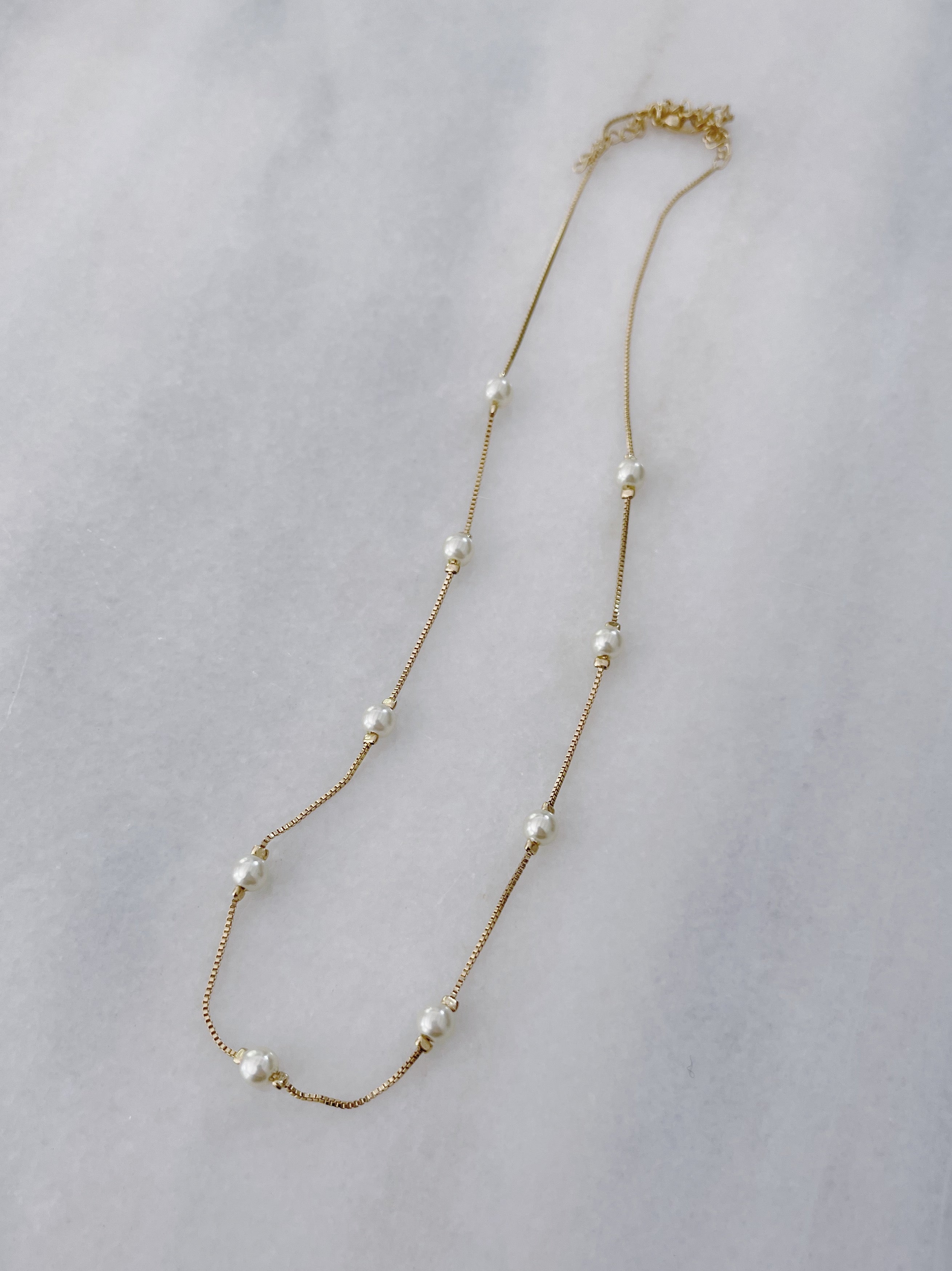 Dainty Bites Pearl Necklace
