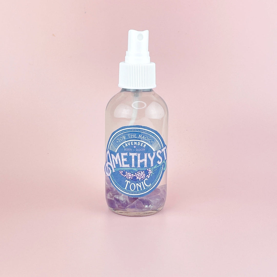 Calming & Grounding Lavender Gem Infused Skin & Room Tonic