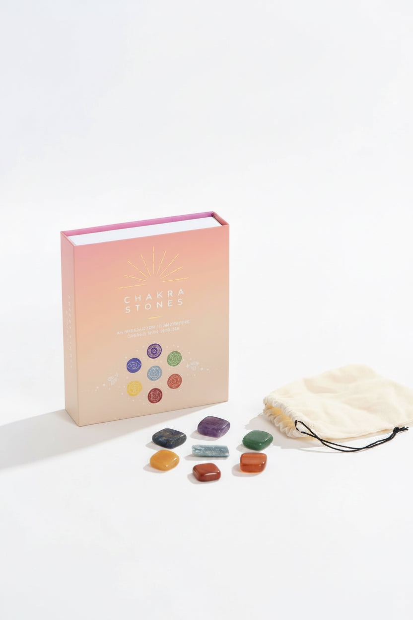 Chakra crystals balancing gift box
