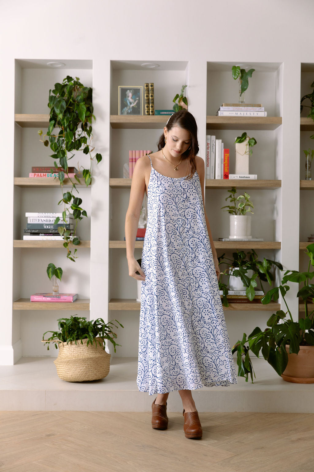 The Ritz Maxi Dress Arabesque Indigo Dye