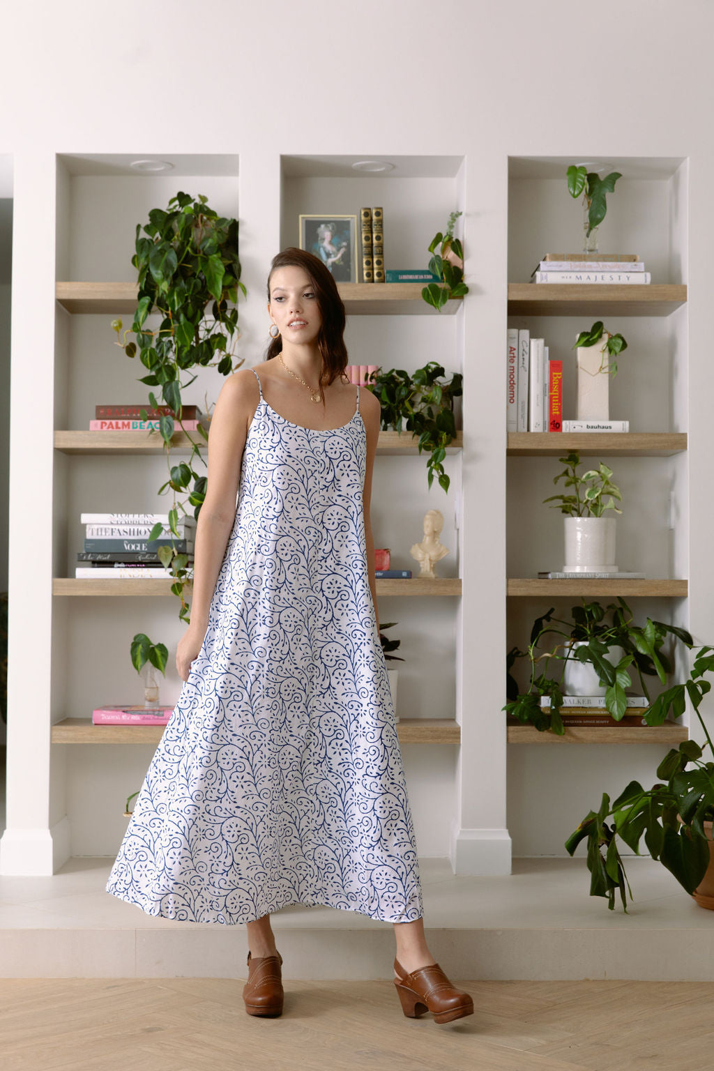 The Ritz Maxi Dress Arabesque Indigo Dye